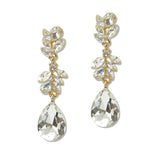 108525, MARQUISE TEARDROP RHINESTONE DANGLE EARRING