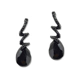 108524, TEARDROP ACCENT CRYSTAL RHINESTONE EARRING