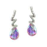108524, TEARDROP ACCENT CRYSTAL RHINESTONE EARRING
