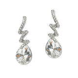 108524, TEARDROP ACCENT CRYSTAL RHINESTONE EARRING