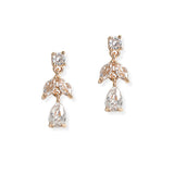 108121, DAINTY CUBIC ZIRCONIA ACCENT DANGLE EARRING
