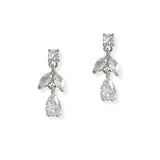108121, DAINTY CUBIC ZIRCONIA ACCENT DANGLE EARRING