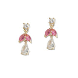 108121, DAINTY CUBIC ZIRCONIA ACCENT DANGLE EARRING