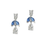 108121, DAINTY CUBIC ZIRCONIA ACCENT DANGLE EARRING