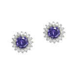 108324, ROUND CUBIC ZIRCONIA ACCENT STUD EARRING