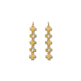 Hammered Cutout Cross Dangle Earrings – Gold · EW20341GD_WT EW20341 GD
