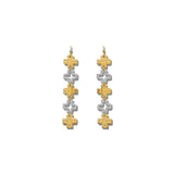 Hammered Cutout Cross Dangle Earrings – Gold/Multi · EW20341MU_WT EW20341 MU