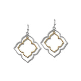 Layered Quatrefoil Open Frame Earrings – Gold/Multi · EW20458MU_WT EW20458 MU