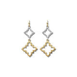 Double Cutout Clover Dangle Earrings – Gold/Multi · EW3673MU_WT EW3673 MU