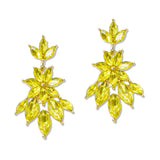 95703, MARQUISE RHINESTONE ACCENT EVENING EARRING