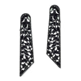 108726, MULTI SHAPE RHINESTONE ACCENT GEOMETRIC EARRING