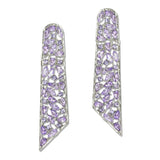 108726, MULTI SHAPE RHINESTONE ACCENT GEOMETRIC EARRING