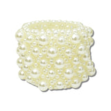 GMB-01-CR GMB-01-CR · Pearl Cluster Stretch Bangle – Cream