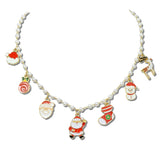 GMN40-4 GMN40-4 · Christmas Enamel Charm Beaded Necklace – 4