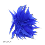 GMPN-07-6 GMPN-07-6 · Feathered Starburst Statement Brooch – Royal Blue