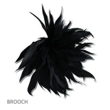 GMPN-07-7 GMPN-07-7 · Feathered Starburst Statement Brooch – Black