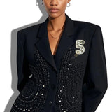 GMPN-21-1 GMPN-21-1-MODEL · Pearl Rhinestone Number Five Brooch – 1
