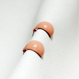Rounded Color Coated Post Earring - view 5