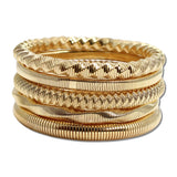 Textured Metal Stretch Bangle Set – Gold · JB10506G_JK IMG_6101
