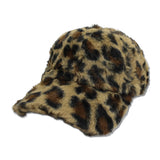 Soft Faux Fur Animal Print Baseball Cap – Brown · HT-0979-2_RZ IMG_6177