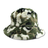 Soft Faux Fur Bucket Hat – Lt.Camouflage · HT-1085-LGR_RZ IMG_6180