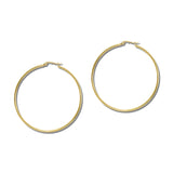 60Mm Large Round Tube Hoop Earrings – Gold · SSE209G_IVY IMG_6236