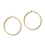 50Mm Classic Round Tube Hoop Earrings – Gold · SSE208G_IVY IMG_6238