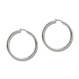70Mm Large Chunky Tube Hoop Earrings – Silver · SSE253R_IVY IMG_6243