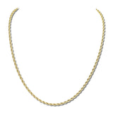 Twisted Rope Stainless Steel Chain Necklace – Gold · SSN0118G_IVY IMG_6317