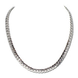 Cuban Curb Link Stainless Steel Chain Necklace – Silver · SSN2118R_IVY IMG_6330