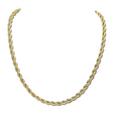 Twisted Rope Stainless Steel Chain Necklace – Gold · SSN0318G_IVY IMG_6331