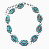 88475, WESTERN CONCHO TURQUOISE STONE BELT