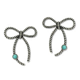 108607, WESTERN ROPE BOW POST EARRING