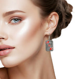 108404, WESTERN QUEEN OF HEARTS DANGLE EARRING