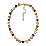 114552, ROUND RHINESTONE COLLAR NECKLACE