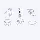 88839, SEASHELL GLITTER SELF ADHESIVE PHONE GRIP