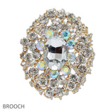 107776, RHINESTONE EVENING BROOCH PIN