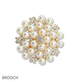 107843, PEARL WITH RHINESTONE BROOCH PIN
