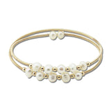 Pearl Stretch Wire Bangle Bracelet – Gold · SB1354GD_AVT SB1354 GD