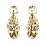 Metal Blossom Cluster Dangle Earrings – Gold · SE1419GD_AVT SE1419 GD