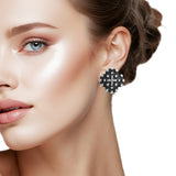 107601, WESTERN CROSS BALL TEXTURED STUD EARRING