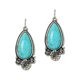 114739, WESTERN FLORAL TEARDROP EARRINGS