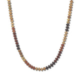 Faceted Resin Rondelle Bead Necklace – Gold/Dk.Brown · SN1284DBRW_AVT SN1284 DBRW