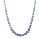 Graduated Marbled Resin Bead Necklace – Gold/Blue · SN1326BLU SN1326 BLU