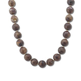 Marbled Resin Bead Necklace – Brown · SN1332BRW_AVT SN1332 BRW