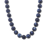 Marbled Resin Bead Necklace – Gold/Navy · SN1332NAVY_AVT SN1332 NAVY
