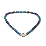 Resin Rondelle Beaded Toggle Necklace – Gold/Blue · SN1381CBLU_AVT SN1381 CBLU
