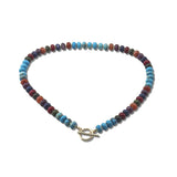 Resin Rondelle Beaded Toggle Necklace – Gold/Dk.Multi · SN1381DMUL_AVT SN1381 DMUL