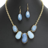 107620, BEAN GEOMETRIC CELLULOID ACETATE NECKLACE