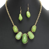 107621, BEAN GEOMETRIC CELLULOID ACETATE NECKLACE